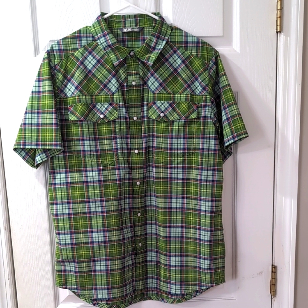Stio Green Plaid Medium/Hardly Worn